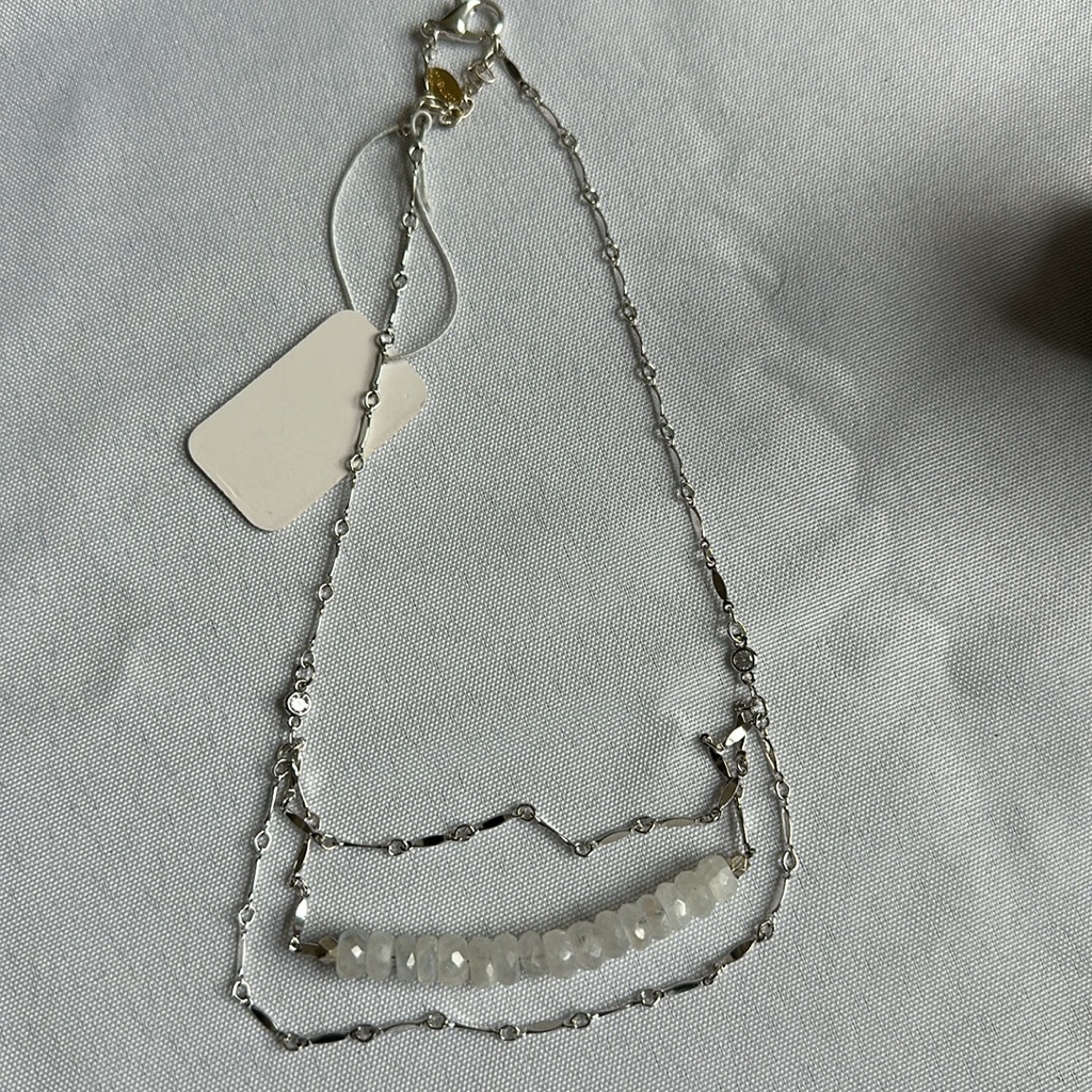 Gemelli Silver And Stone Necklace Nwt